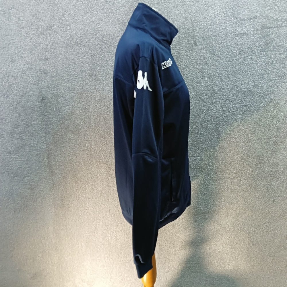 KAPPA X LEEDS NAVY ZIP JACKET PLAYER TRAINING ACTIVEWEAR Y2K SPORTS UK L - Picture 3 of 6
